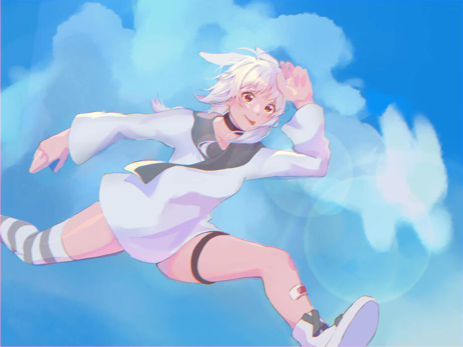 "Skip" 一 original art, 2024